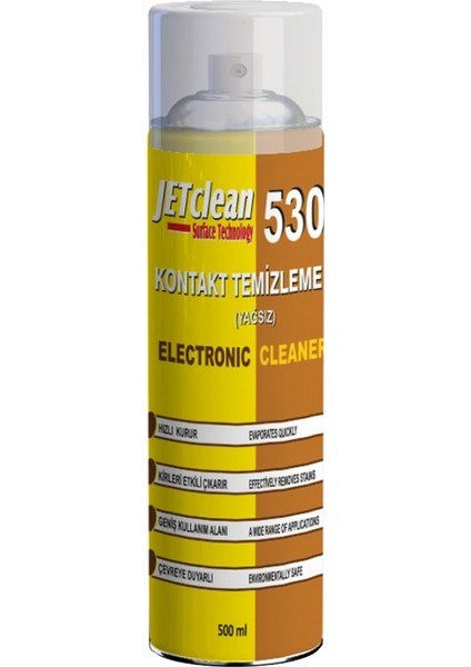 Jetclean 530 500 ml Kontak Yağsız Sprey