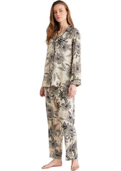 Kadın Siyah Pijama Takım 9706