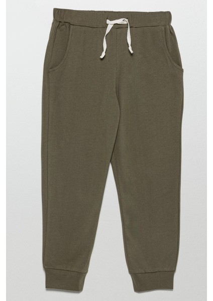 Çizgili Sweatshirt Jogger Yeşil Alt Üst Takım