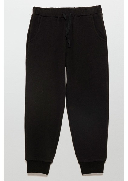 Etiket Detaylı Sweatshirt Jogger Taş Alt Üst Takım