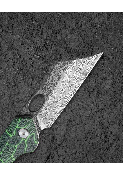 Bestech Skırmısh BL07C Şam G10 Sap Damascus Çakı