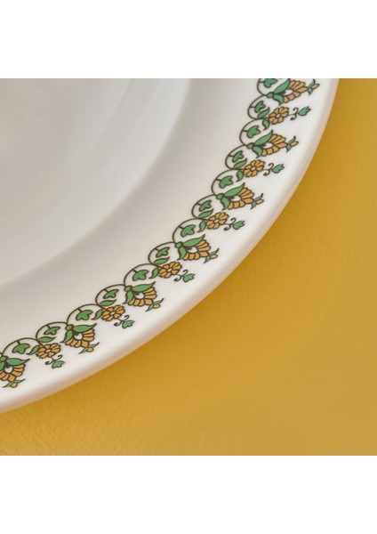 Indian Porselen Makarna Tabağı Yeşil (28 Cm) fiyatları