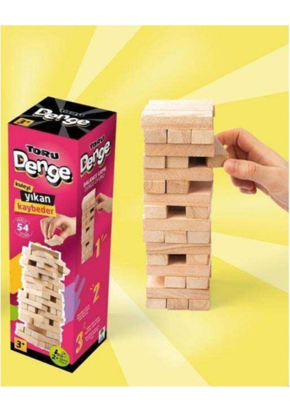 Toru Toys Torutoys Torutoys Ahşap Denge Blokları 54 Parça