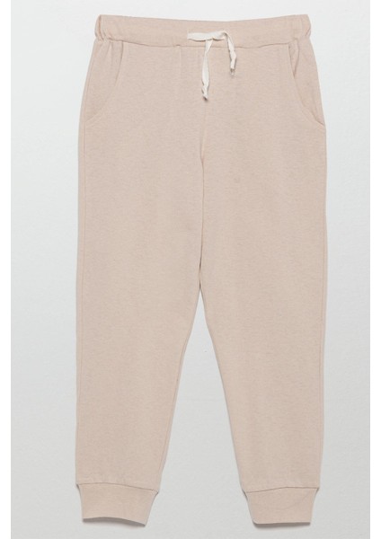 Çizgili Sweatshirt Jogger Taş Alt Üst Takım modelleri