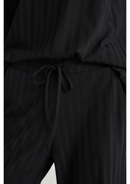 Kadın Siyah Pijama Takım 9713 fırsatları