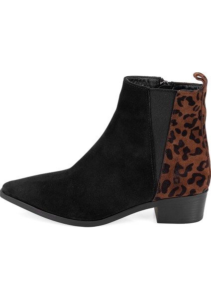 Mena Siyah Kadın Deri Bot modelleri