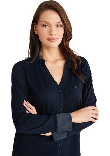 Kadın Lacivert Pijama Takım 9708