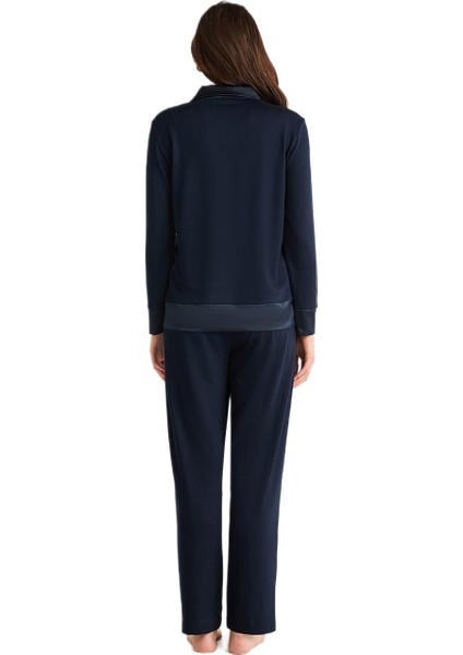 Kadın Lacivert Pijama Takım 9708