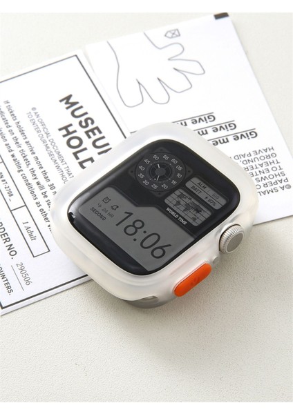 Apple Watch Uyumlu 5 6 7 8 9 44/45MM Kılıf Kasa ve Ekran Koruyucu 360 Tam Koruma Kapak