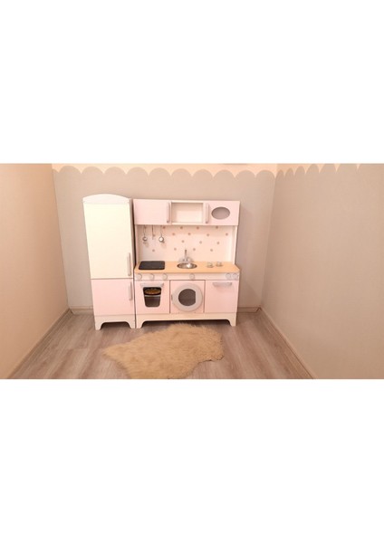 Buzdolaplı Işıklı Ahşap Oyun Mutfağı (Xxl) fiyatları