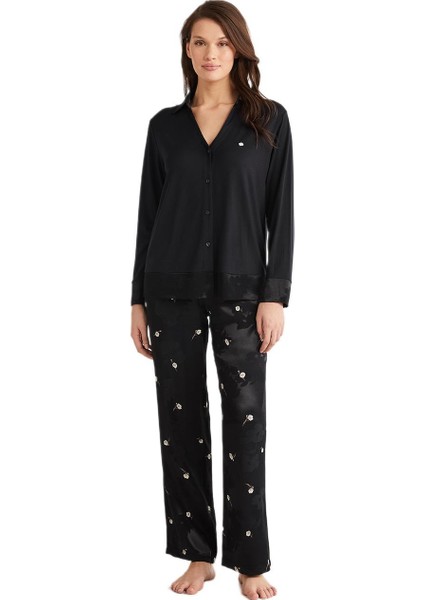 Kadın Siyah Pijama Takım 9714