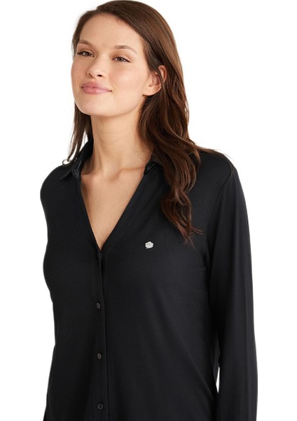 Kadın Siyah Pijama Takım 9714