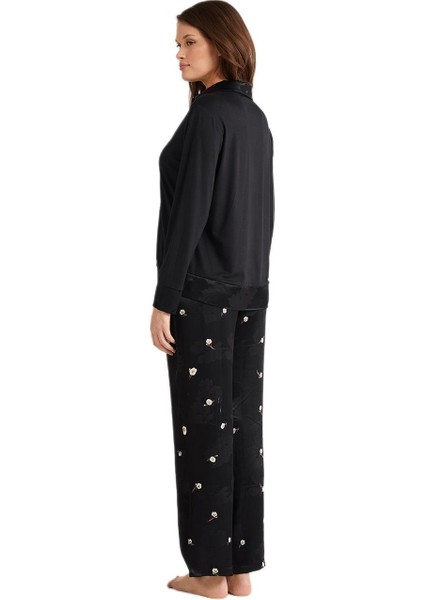Kadın Siyah Pijama Takım 9714