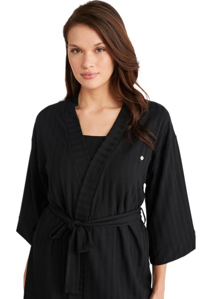 Kadın Siyah Pijama Takım 9712