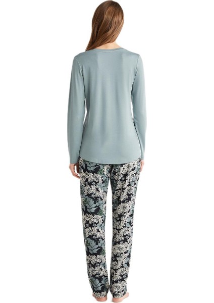 Kadın Yeşil Pijama Takım 9723