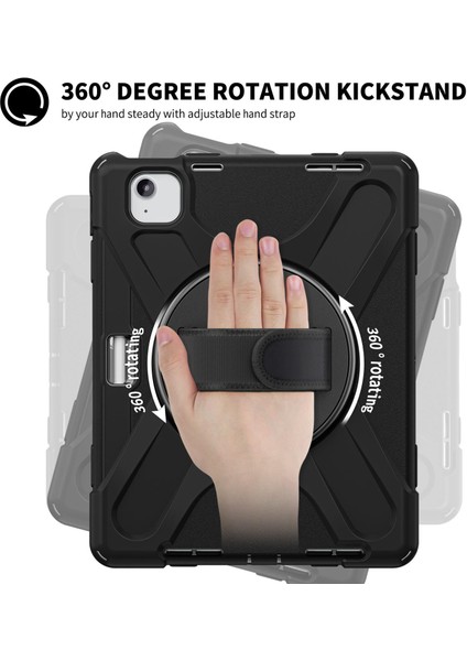 iPad Air 11 M2 2024 Air 6. Nesil Uyumlu Kılıf Askılı Standlı Kalem Bölmeli Defender Zırh Tank Koruma modelleri