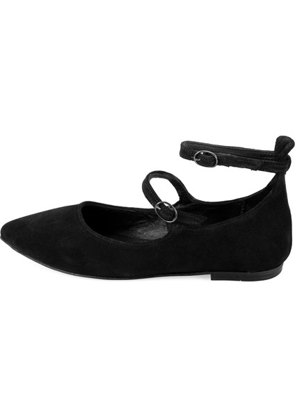 Arien Siyah Kadın Deri Babet modelleri