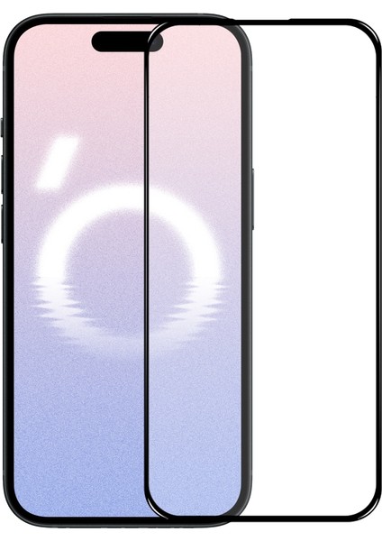 Apple iPhone 16 Pro Uyumlu Tam Kapatan Tamperli Cam Ekran Koruyucu Kırılmaz Cam