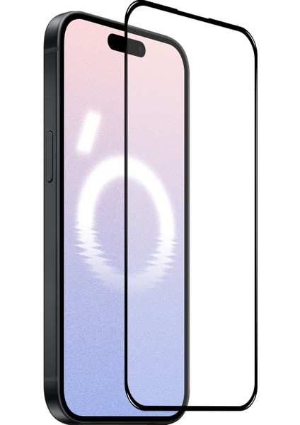 Apple iPhone 16 Pro Uyumlu Tam Kapatan Tamperli Cam Ekran Koruyucu Kırılmaz Cam