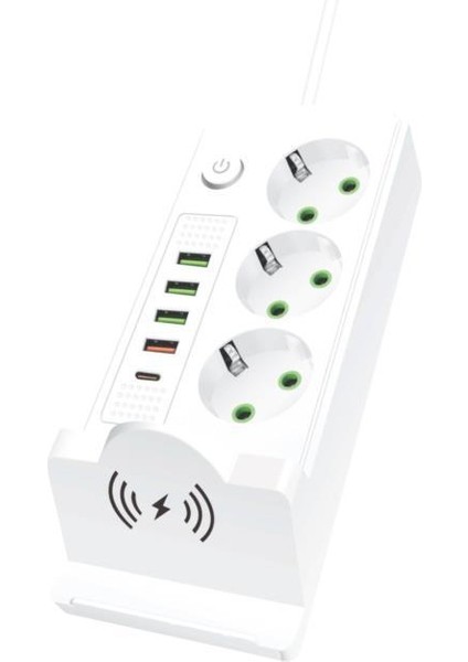 Dn 9275 3'lü USB ve Type-C Girişli Uzatma Kablosu