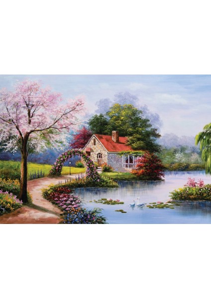 KS Games Lake House 1000 Parça Puzzle