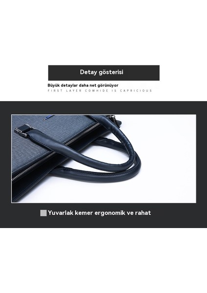 Moda Erkek Bilgisayar Çantası Çanta Omuz Erkek Iş Evrak Çantası (Yurt Dışından) fırsatları