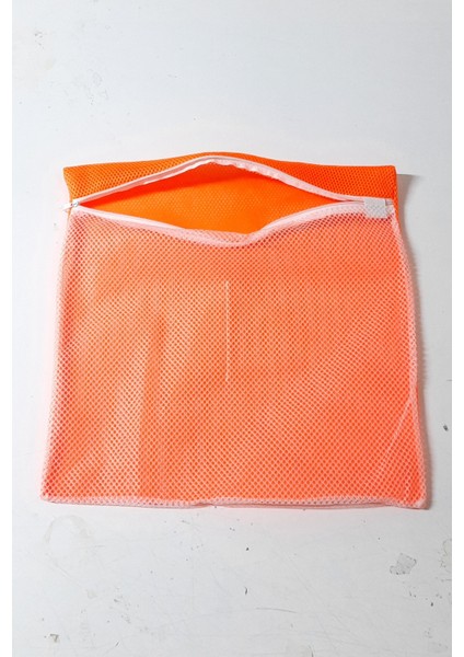 Turuncu - Fermuarlı - Hassas Çamaşır Terlik Ayakkabı Yıkama Filesi Büyük Boy fırsatları