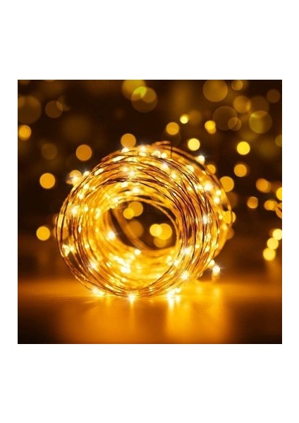 Oso Home LED 3 Metre Sarı Renk Peri LED Işık Bahçe Balkon Ağaç Lambası Aydınlatma Dekorasyon 3 Metre