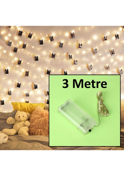 Oso Home LED 3 Metre Sarı Renk Peri LED Işık Bahçe Balkon Ağaç Lambası Aydınlatma Dekorasyon 3 Metre modelleri