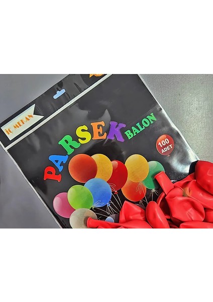 Balon 100 Lü Renk Kırmızı