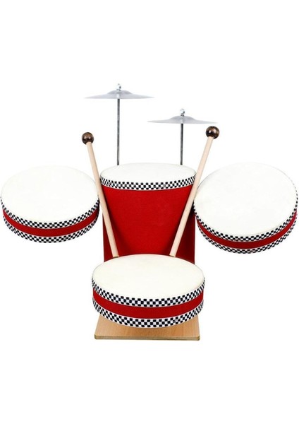 Standlı Ahşap ve Orjinal Deri Çocuk Bateri Seti Ahşap Davul Bateri fırsatları