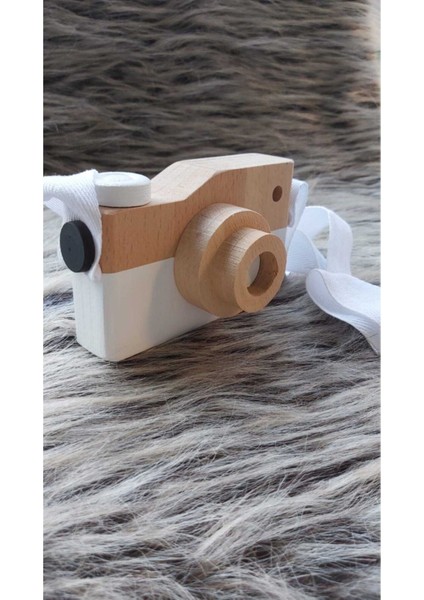 Ahşap Fotoğraf Makinesi - Beyaz indirimleri