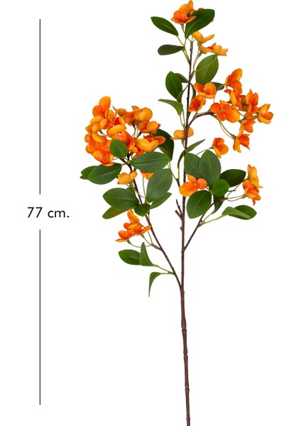 Yapay Islak Dokulu Sütleğen Çiçek Turuncu 77 cm . fırsatları