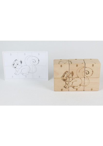 Montessori 3+ Yaş Küp Yapboz modelleri