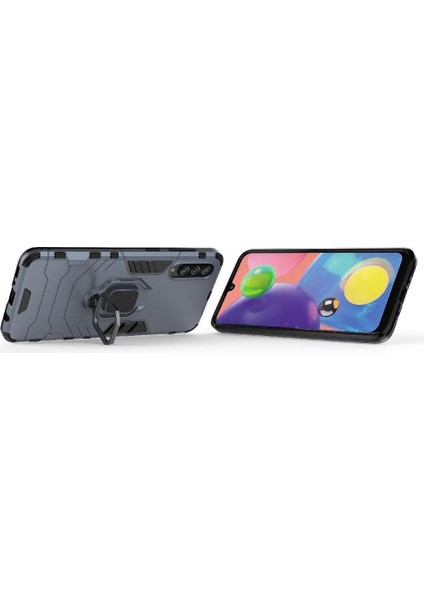 Halka Araba Montaj Kickstand Samsung Galaxy A70S Askeri Sınıf Metal (Yurt Dışından)
