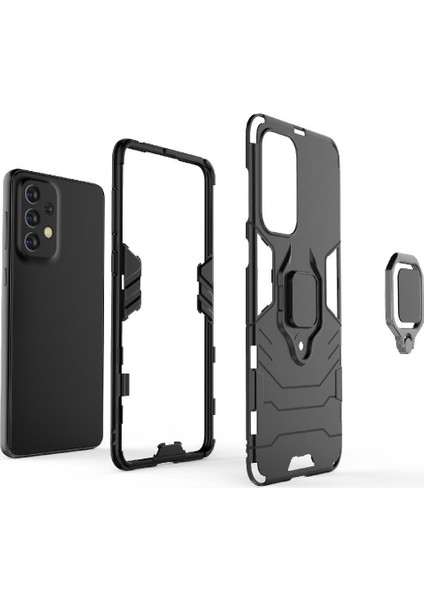 Halka Araba Dağı Kickstand Kılıf Samsung Galaxy A33 5g Metal Halka Tutucu (Yurt Dışından) modelleri