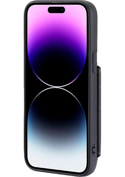 IPhone 15 Için Cüzdan Durumda Pro Max Kickstand Rfıd Engelleme 3 Büyük Kart Pu (Yurt Dışından) modelleri
