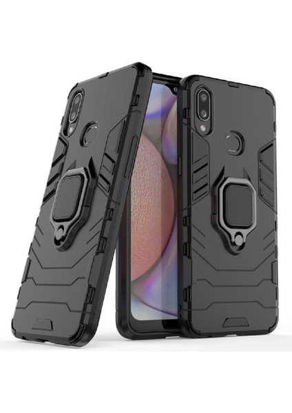 Halka Araba Dağı Kickstand Kılıf Samsung Galaxy A10S Kickstand Darbeye (Yurt Dışından)