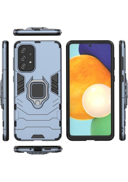 Halka Araba Dağı Kickstand Kılıf Samsung Galaxy A73 5g Metal Halka Tutucu (Yurt Dışından)