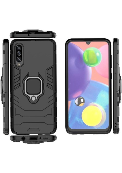 Halka Araba Montaj Kickstand Samsung Galaxy A70S Askeri Sınıf Metal (Yurt Dışından)