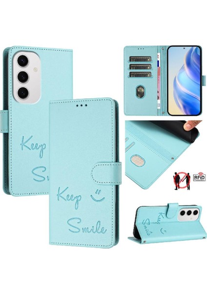 Samsung Galaxy S24 Fe 5g Rfıd Engelleme Pu Deri Kapak Çevirin Kart (Yurt Dışından)