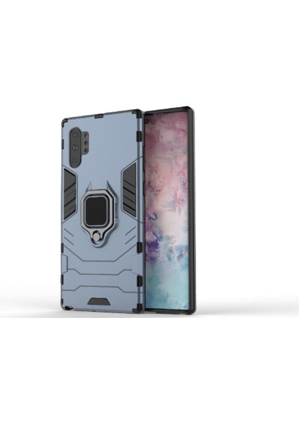 Halka Araba Dağı Kickstand Kılıf Samsung Galaxy NOTE10 Artı Askeri Halka (Yurt Dışından)