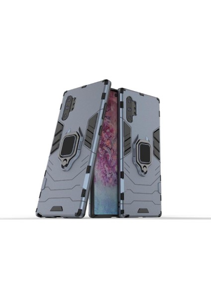 Halka Araba Dağı Kickstand Kılıf Samsung Galaxy NOTE10 Artı Askeri Halka (Yurt Dışından)