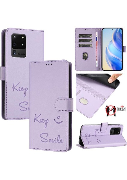 Samsung Galaxy S20 Ultra 5g Için Kılıf Kart Tutucu Cüzdan Pu Deri Flıp (Yurt Dışından)