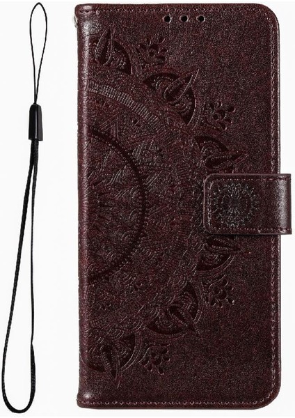 IPhone 15 Için Flip Case Pro Max Cüzdan Kılıf Totem Kabartma Kickstand Pu (Yurt Dışından) fırsatları