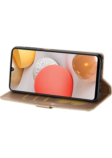 Samsung Galaxy A12 5g Için Fermuarlı Cebi Durumda Pu Deri Glitter Cüzdan (Yurt Dışından) indirimleri
