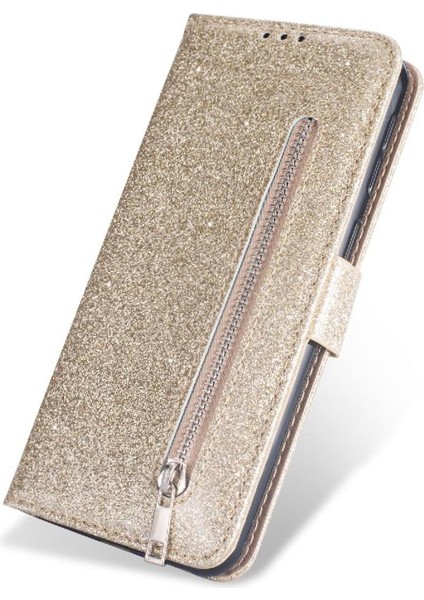Samsung Galaxy NOTE10 LITE/A81/MGLITTER Glitter Cüzdan Için Fermuarlı Cebi Durumda (Yurt Dışından) modelleri