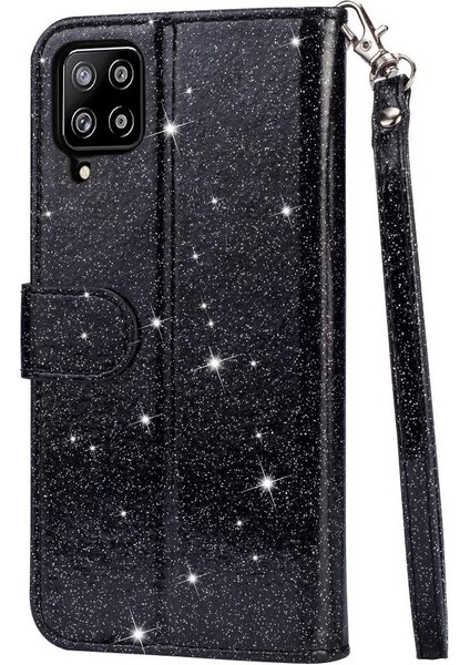 Samsung Galaxy A12 5g Için Fermuarlı Cebi Durumda Pu Deri Glitter Cüzdan (Yurt Dışından) indirimleri