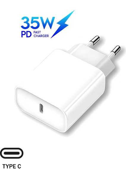 Samsung A40 Uyumlu Şarj Aleti Seti USB Type-C 25W