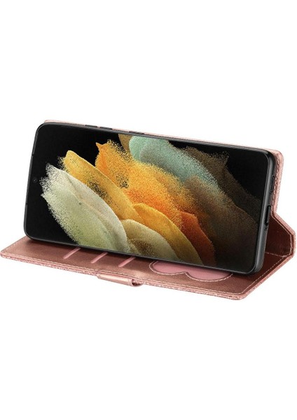 Samsung Galaxy S21 Için Fermuar Cep Durumda Ultra 5g Manyetik Kapatma Kartı (Yurt Dışından)